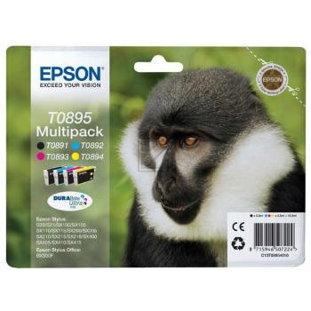 Epson Tintenpatrone gelb, cyan, magenta, schwarz (C13T08954010, T0895)