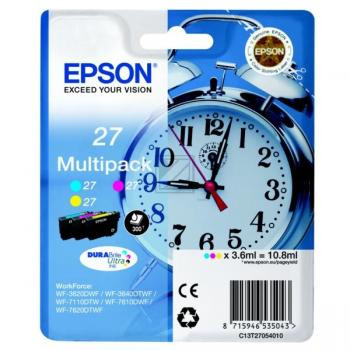 Epson Tintenpatrone gelb, cyan, magenta (C13T27054012, T2705)