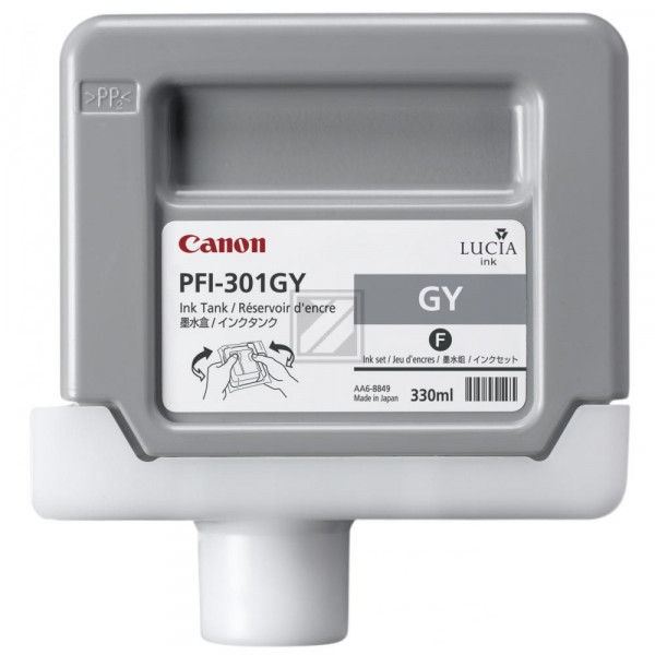 Canon Tintenpatrone grau (1495B001, PFI-301GY)