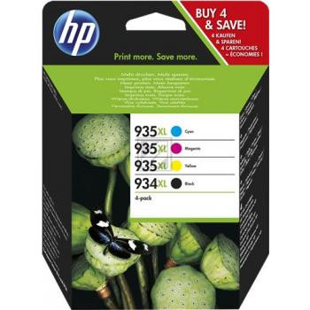 HP Tintendruckkopf gelb, cyan, magenta, schwarz HC (X4E14AE, 934XL, 935XL)