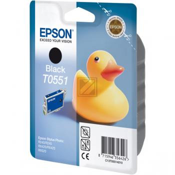 Epson Tintenpatrone schwarz (C13T05514010, T0551)