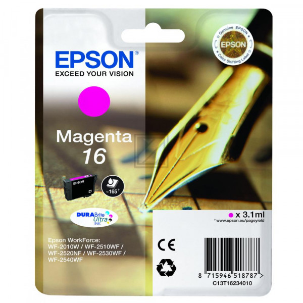 Epson Tintenpatrone magenta (C13T16234012, T1623)