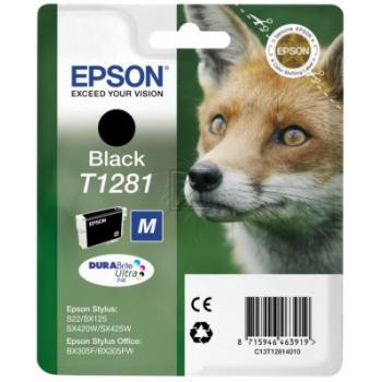 Epson Tintenpatrone schwarz (C13T12814012, T1281)