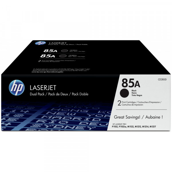 HP Toner-Kartusche 2 x schwarz (CE285AD, 85A)