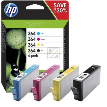 HP Tintenpatrone gelb, cyan, magenta, schwarz (N9J73AE, 364)