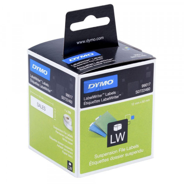 Dymo Hängeablage-Etiketten (Weiss) (S0722460)