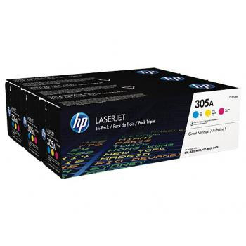HP Toner-Kartusche gelb, cyan, magenta (CF370AM, 305A)