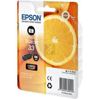 Epson Tintenpatrone with secure photo schwarz (C13T33414012, T3341)