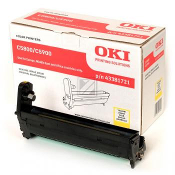 OKI Fotoleitertrommel gelb (43381721)