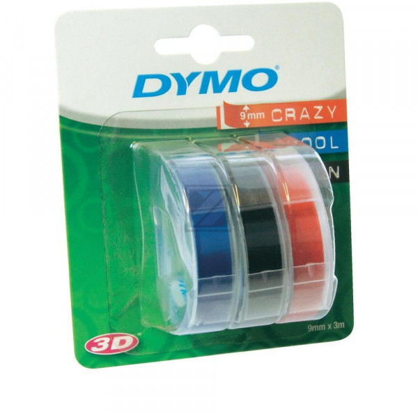 Dymo Prägeband blau, schwarz, rot (S0847750)