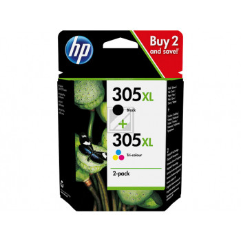 HP Tintendruckkopf cyan/gelb/magenta, schwarz (6ZA94AE, 305XL)