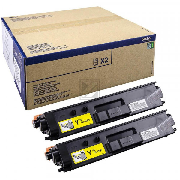 Brother Toner-Kit 2 x gelb (TN-329YTWIN)