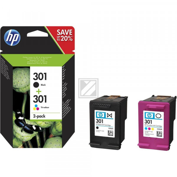 HP Tintendruckkopf cyan/gelb/magenta, schwarz (N9J72AE, 301)