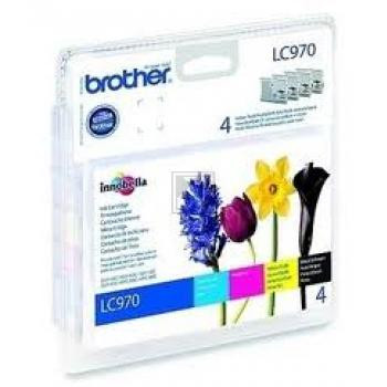 Brother Tintenpatrone gelb, cyan, magenta, schwarz (LC-970VALBP)