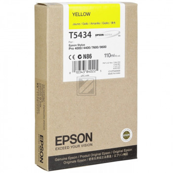 Epson Tintenpatrone gelb (C13T543400, T5434)