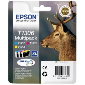Epson Tintenpatrone gelb, cyan, magenta HC (C13T13064012, T1306)