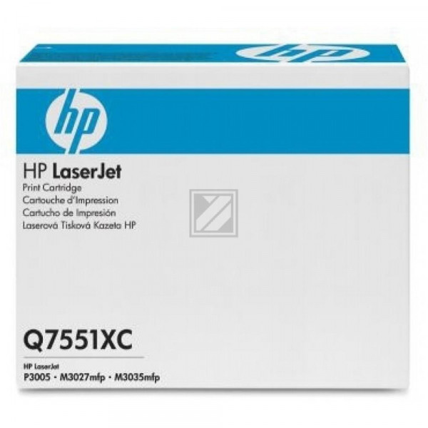 HP Toner-Kartusche Contract schwarz (Q7551XC, 51XC)