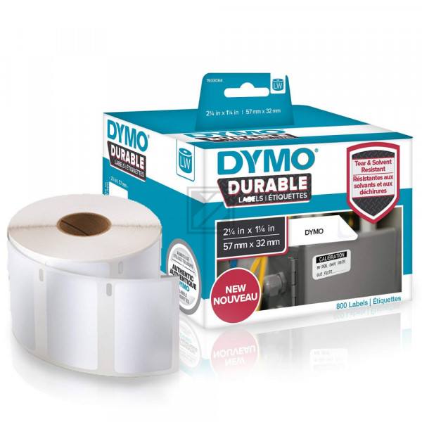 1933084 DYMO 57x32mm WEISS KUNSTSTOFF 1Rl/800Stk LW Adress-Etiketten permanent