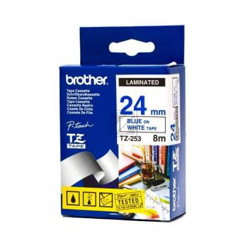 Brother Schriftbandkassette schwarz/weiß (TZE-253)