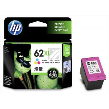 HP Tintendruckkopf cyan/gelb/magenta HC (C2P07AE, 62XL)