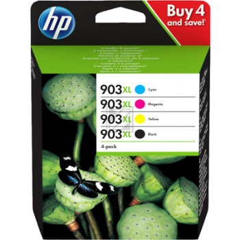 HP Tintenpatrone gelb, cyan, magenta, schwarz (3HZ51AE, 903XL)
