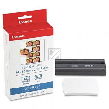 Canon Thermo-Transfer-Rolle weiß farbig 18 Blatt (7740A001, KC-18IL)