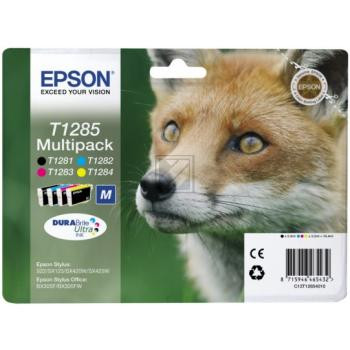 Epson Tintenpatrone gelb, cyan, magenta, schwarz (C13T12854012, T1285)