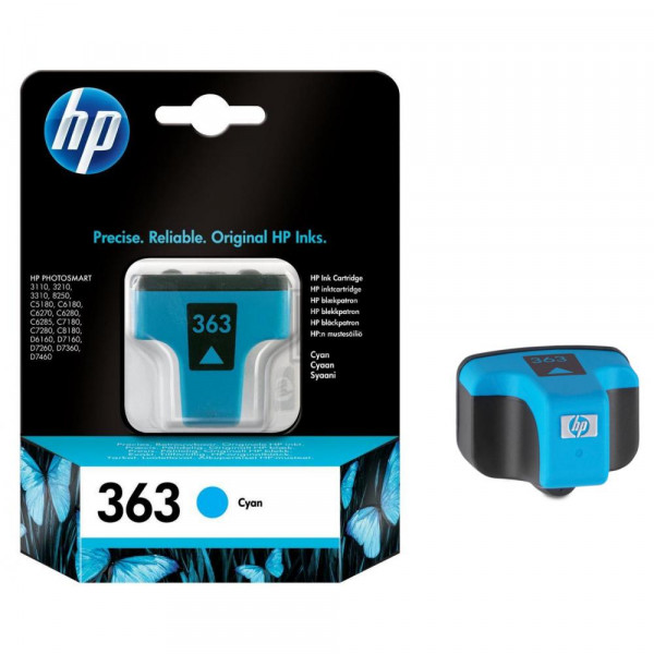 HP Tintenpatrone cyan (C8771EE, 363)