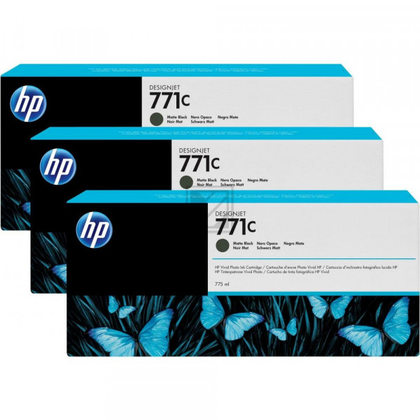 HP Tintenpatrone schwarz matt (B6Y31A, 771C)