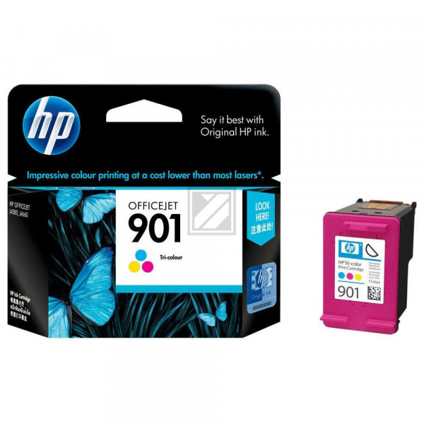 HP Tintendruckkopf cyan/gelb/magenta (CC656AE, 901)