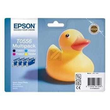Epson Tintenpatrone gelb, cyan, magenta, schwarz (C13T05564010, T0556)