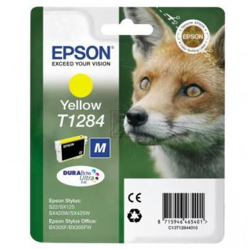 Epson Tintenpatrone gelb (C13T12844012, T1284)