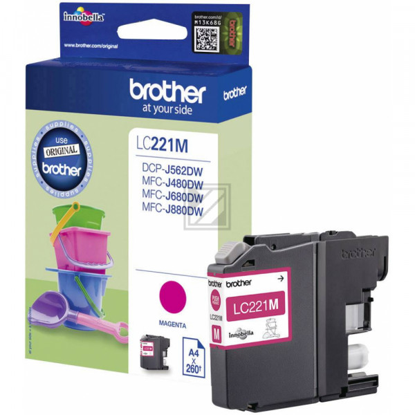 Brother Tintenpatrone magenta (LC-221M)